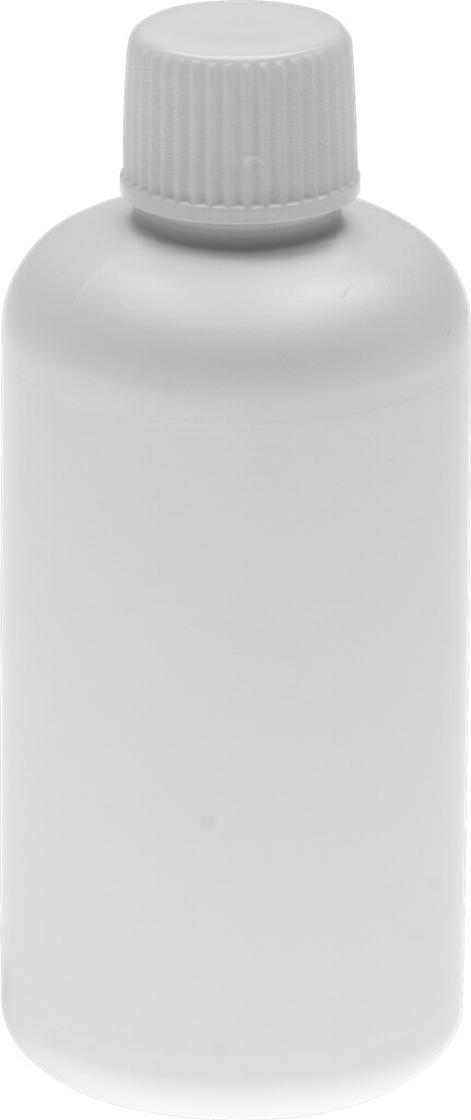 Schraubverschluss GL 18, HDPE mit PE-Schaumeinlage, weiß für HDPE-Rundflasche 100 ml