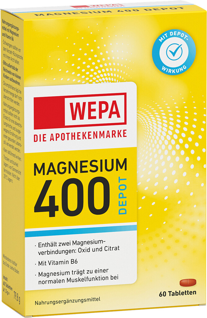 WEPA Magnesium 400 + B6, 60er Packung
