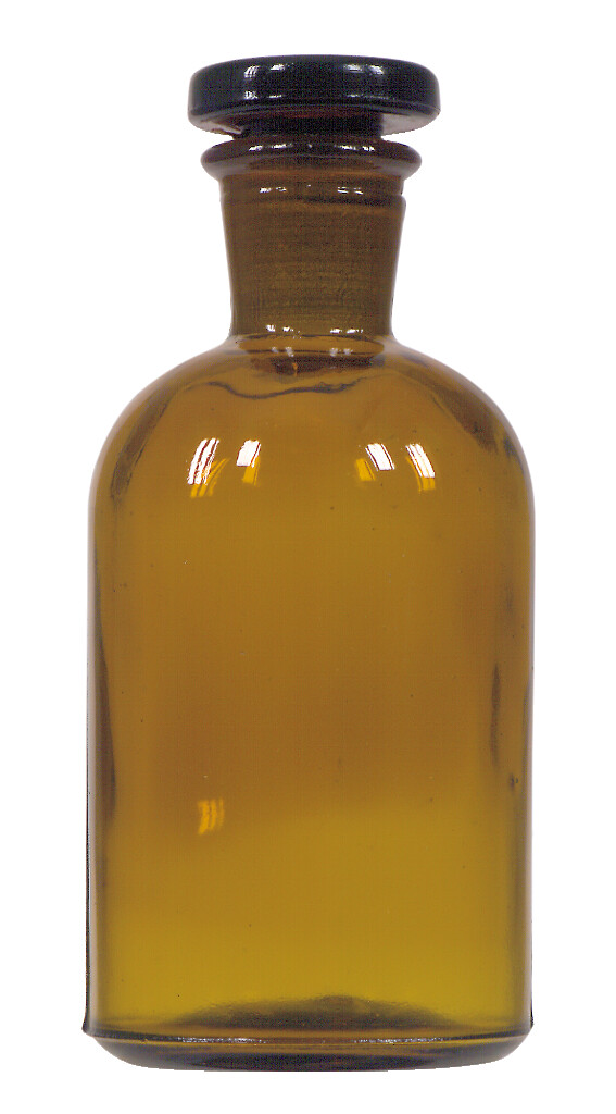 Rundschulter-Enghalsflasche mit Glasstopfen 2000 ml, blanko
