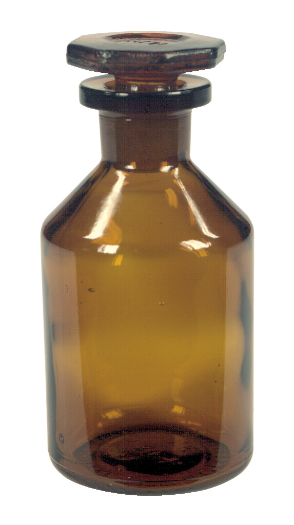 Steilbrustflasche, enghalsig, blanko, 1000 ml